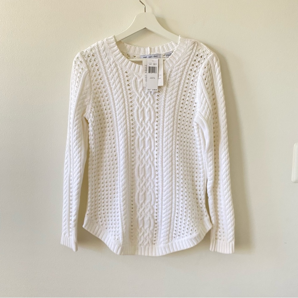 Eight Eight Eight Women’s White Sweater